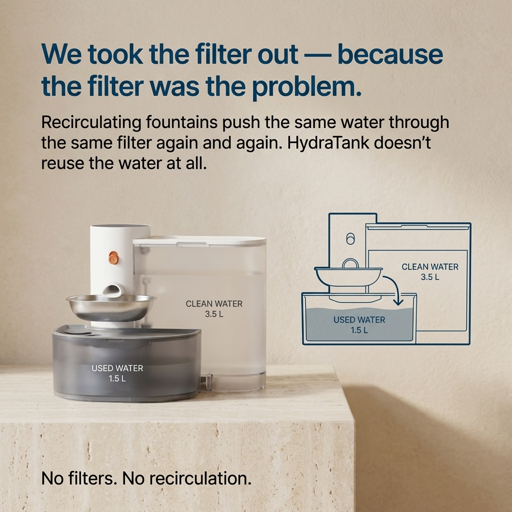 SweetyKitty™ HydraTank Filterless Fountain