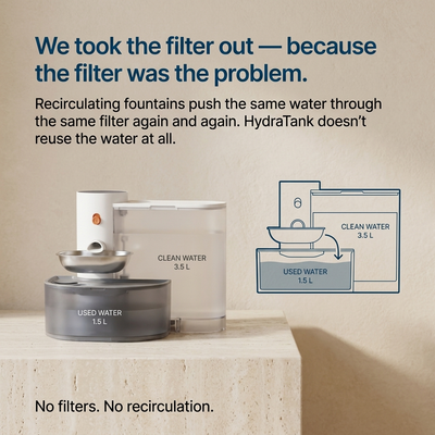 SweetyKitty™ HydraTank Filterless Fountain