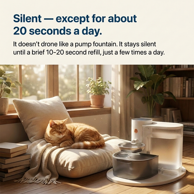 SweetyKitty™ HydraTank Filterless Fountain