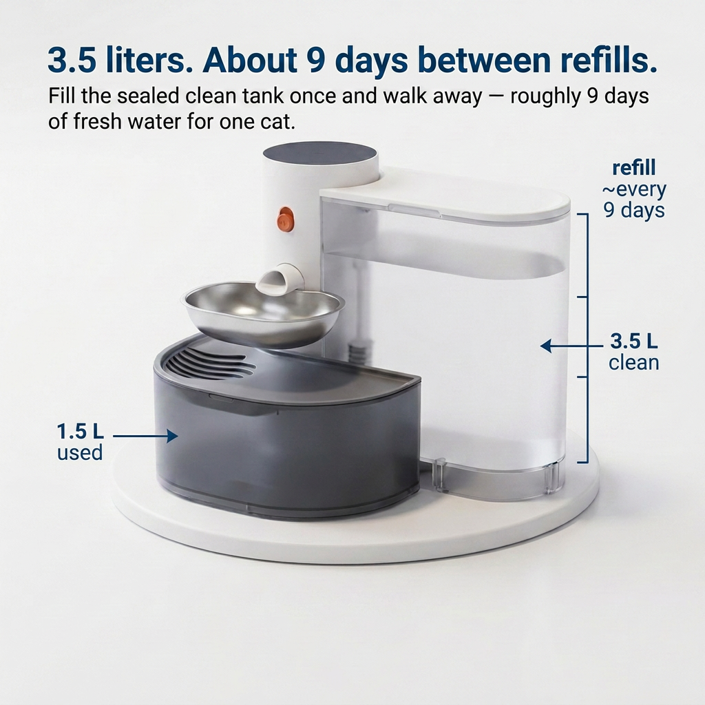 SweetyKitty™ HydraTank Filterless Fountain